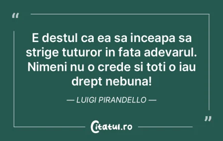 Este asa o usurare sa sti ca ti s-a spus... Este asa o usurare sa sti ca ti s-a spus...