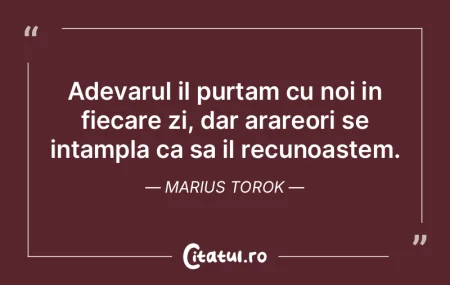 Adevărul este întotdeauna o combinați...