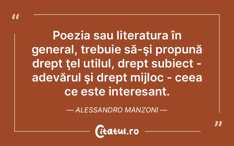 Citat Alessandro Manzoni - citate viata