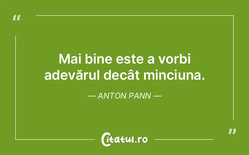 Citat Anton Pann - citate viata