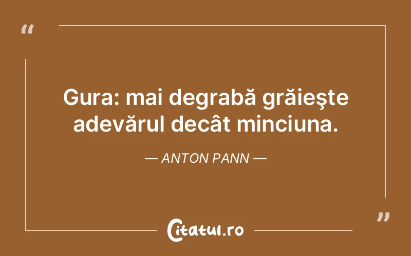 Citat Anton Pann - citate viata
