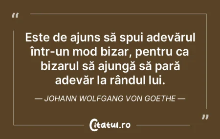 Adevărul este o eroare rectificată. Jo...