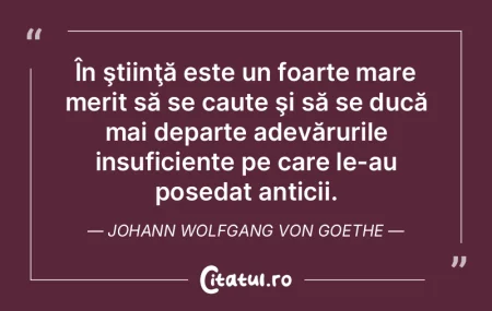 Între noi fie adevărul. Johann Wolfgan...
