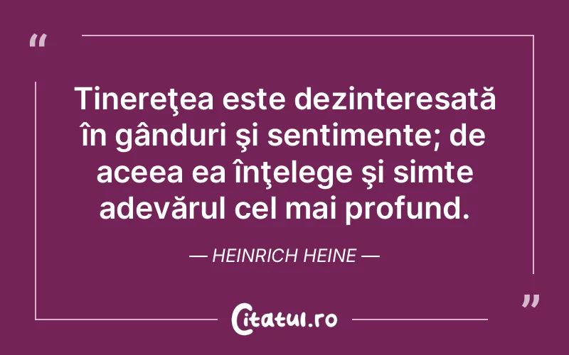 Citat Heinrich Heine - citate viata