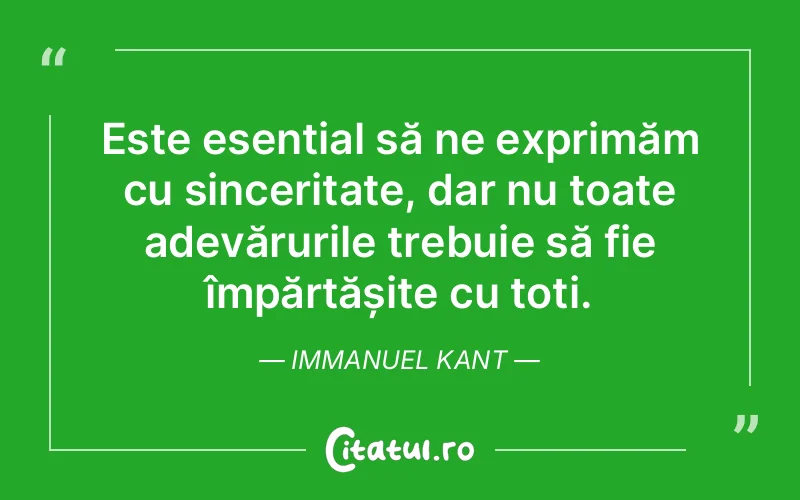 Citat Immanuel Kant - citate viata