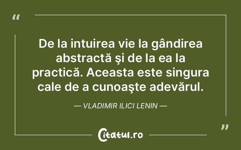 Citat Vladimir Ilici Lenin - citate viata