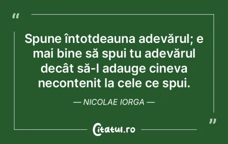 O carte pe care ai citit-o în adevăr e...