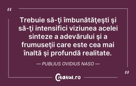 Adevărul este în natură şi voi demon...