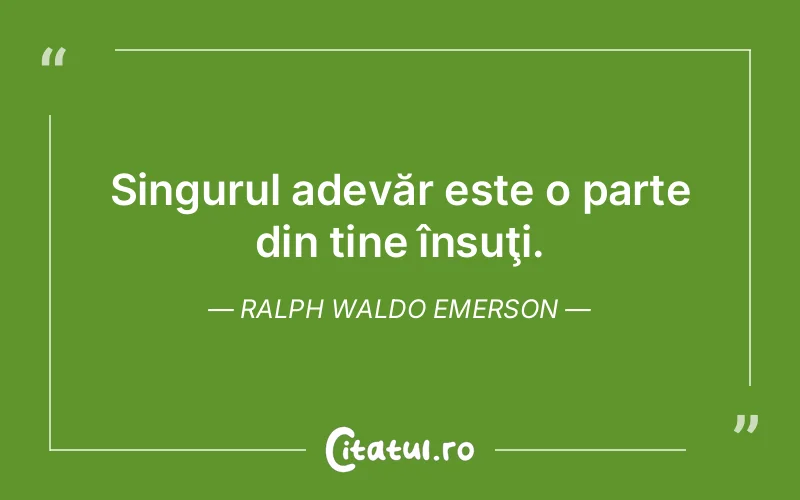 Citat Ralph Waldo Emerson - citate viata
