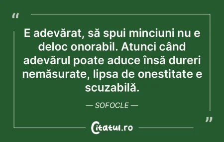 Minciuna care vindecă e mai bună decâ...