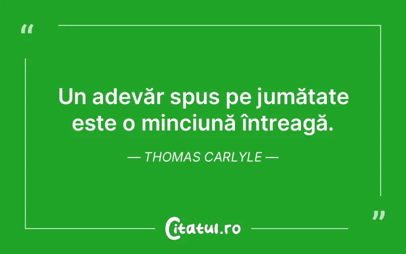 Citat Thomas Carlyle - citate viata