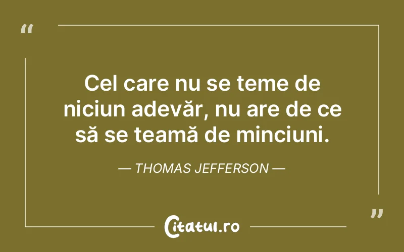Citat Thomas Jefferson - citate viata