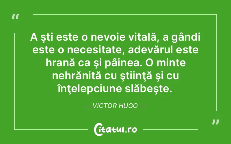 Citat Victor Hugo - citate viata