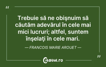 Trăirii îi datorăm respect, însă mo...