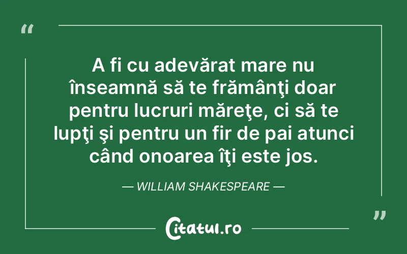 Citat William Shakespeare - citate viata