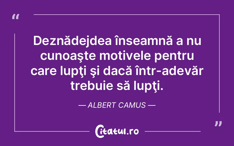 Citat Albert Camus - citate viata