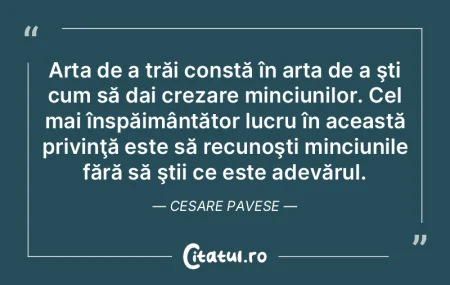 Adevărul este că există, de fapt, foa...