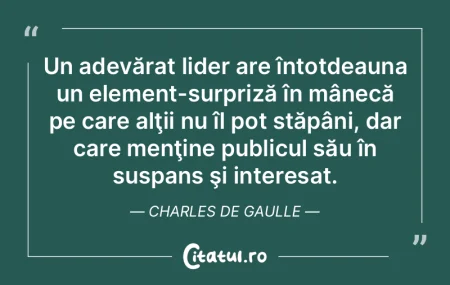 Realitatea este că trăieşti până mo...