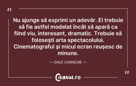 Ceea ce contează cu adevărat este ceea...