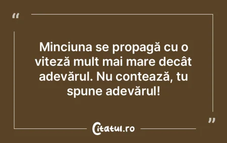 Adevărul nu depinde de ochelarii pe car...