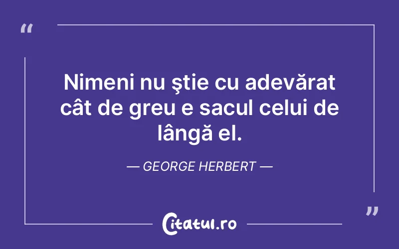 Citat George Herbert - citate viata