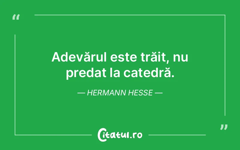 Citat Hermann Hesse - citate viata