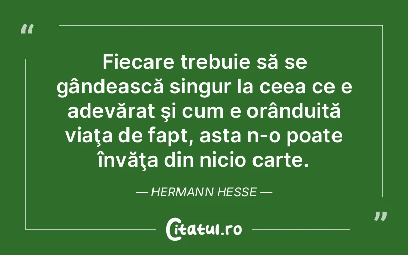 Citat Hermann Hesse - citate viata
