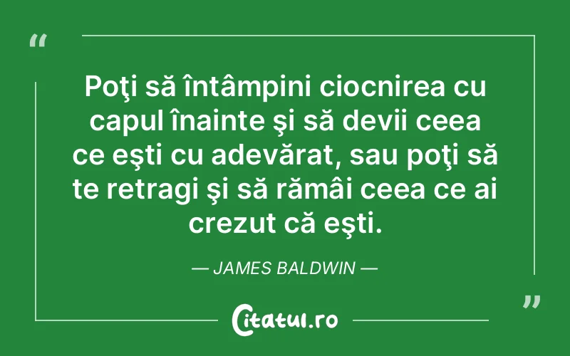 Citat James Baldwin - citate viata
