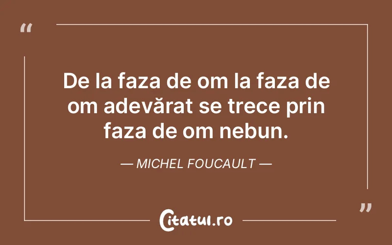Citat Michel Foucault - citate viata
