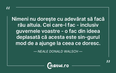 Nicio ţară nu se poate dezvolta cu ade...