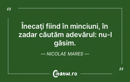 Numai dintr-o materie cu-adevărat înar... Numai dintr-o materie cu-adevărat înar...