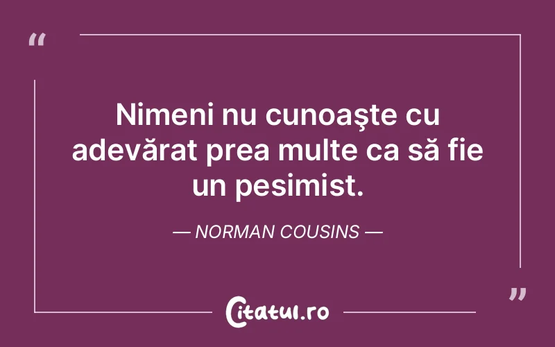 Citat Norman Cousins - citate viata