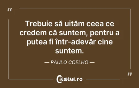 Nu te vei găsi niciodată pe tine însu... Nu te vei găsi niciodată pe tine însu...