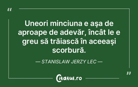 O eroare devine o eroare când naşte un... O eroare devine o eroare când naşte un...