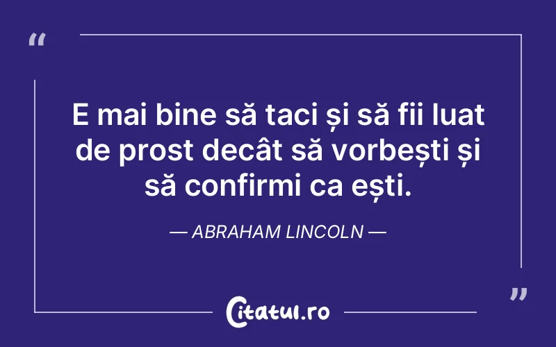 Citat Abraham Lincoln - citate viata