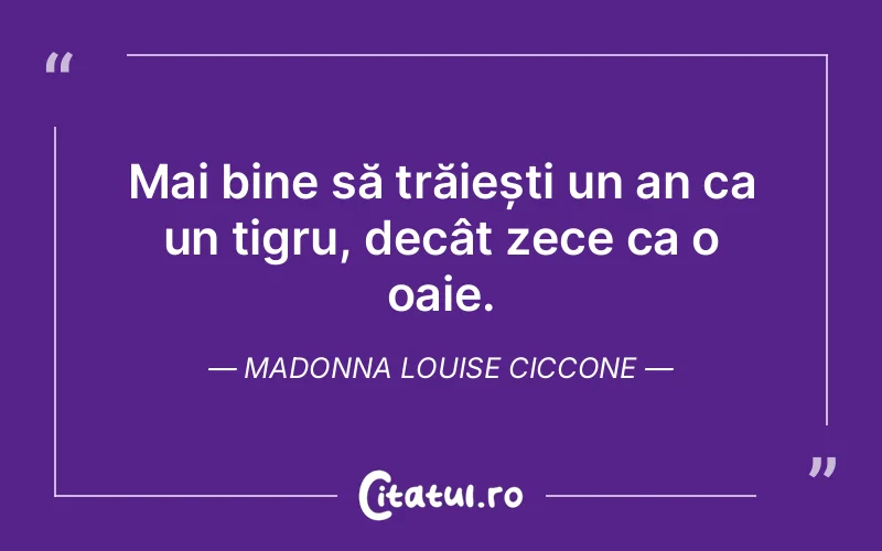Citat Madonna Louise Ciccone - citate viata
