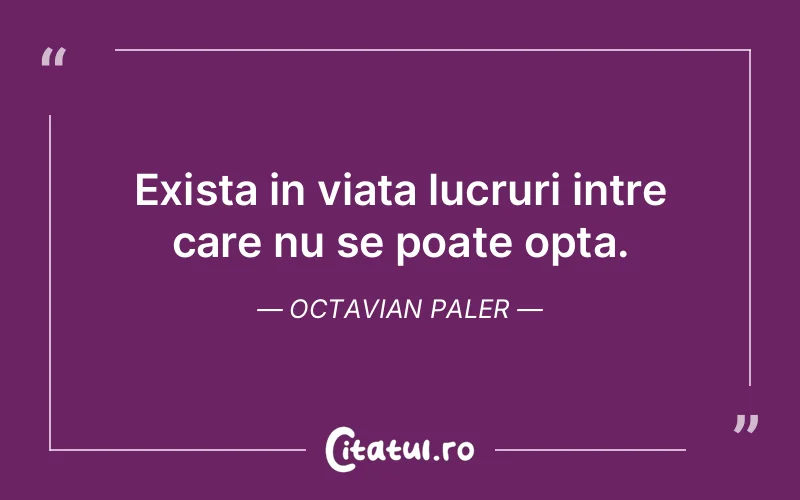 Citat Octavian Paler - citate viata