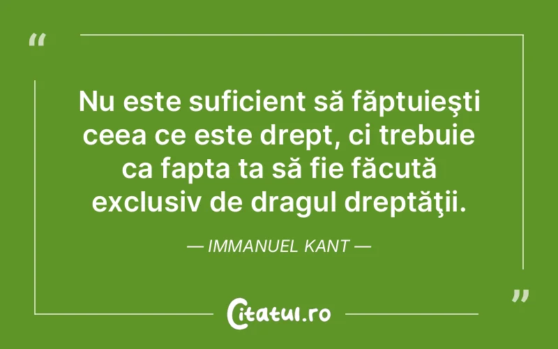 Citat Immanuel Kant - citate viata