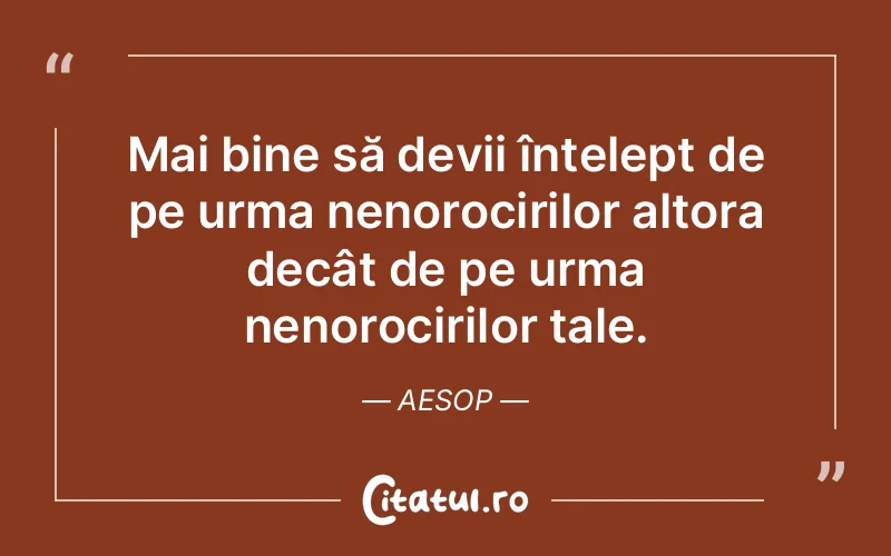 Citat Aesop - citate viata