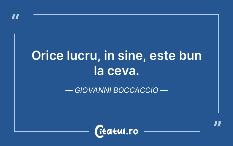 Citat Giovanni Boccaccio - citate viata