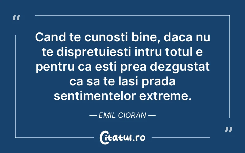 Citat Emil Cioran - citate viata