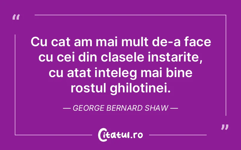 Citat George Bernard Shaw - citate viata