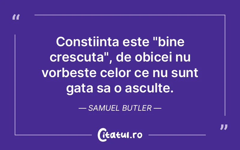 Citat Samuel Butler - citate viata