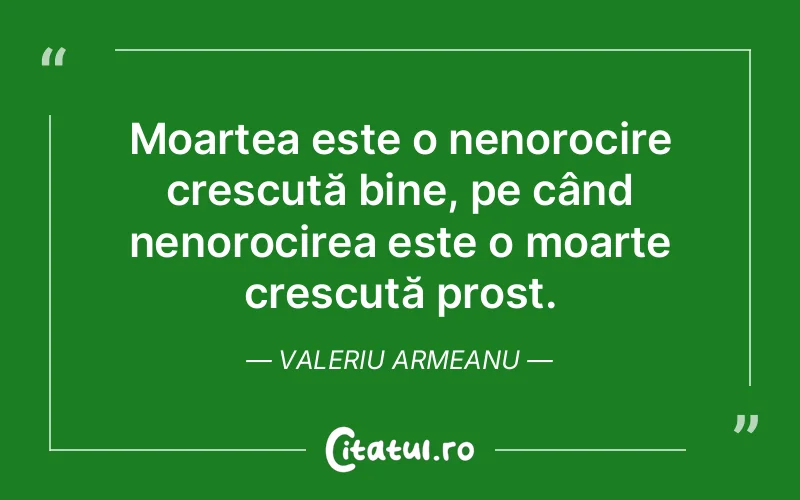 Citat Valeriu Armeanu - citate viata