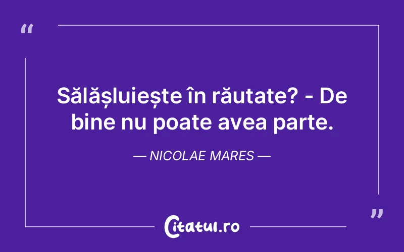 Citat Nicolae Mares - citate viata