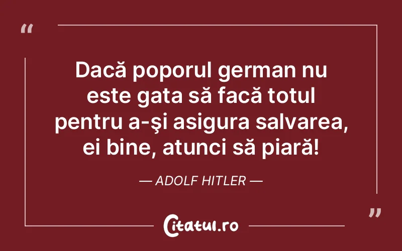 Citat Adolf Hitler - citate viata