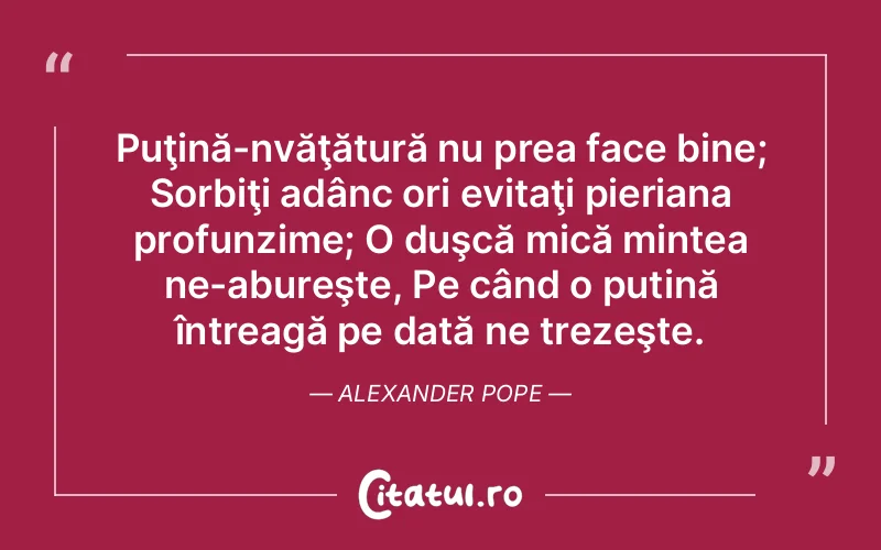 Citat Alexander Pope - citate viata