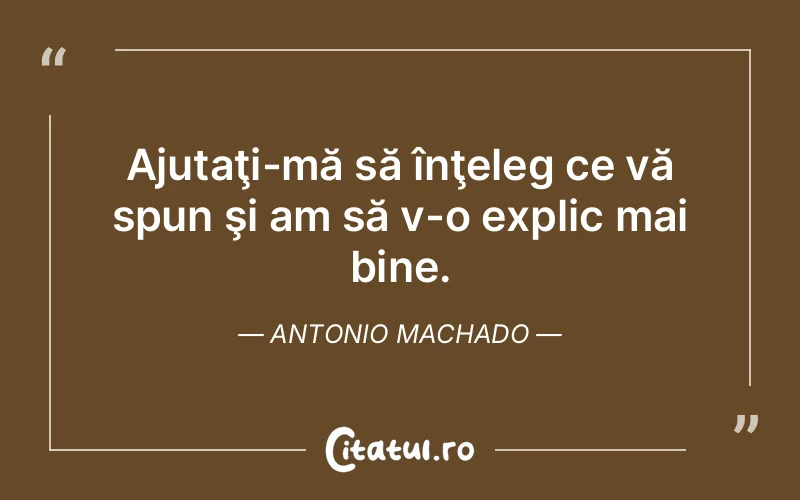 Citat Antonio Machado - citate viata
