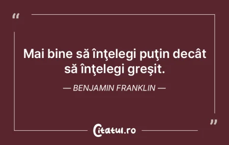 Lucrul bine făcut e superior lucrului b...