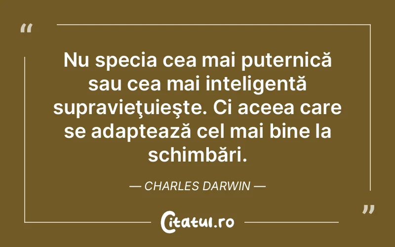 Citat Charles Darwin - citate viata